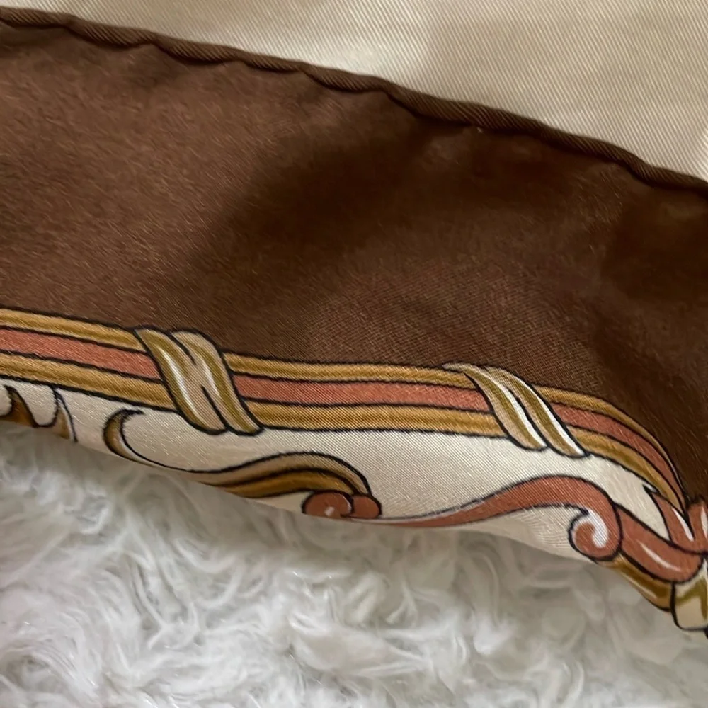 Michele Paris Brown and Cream Scarf